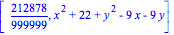 [212878/999999, x^2+22+y^2-9*x-9*y]